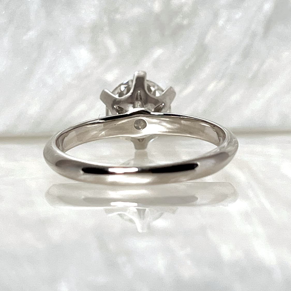 *새상품* 모이사나이트 브릴리언트 컷 6프롱 솔리테어 은반지 상품이미지5