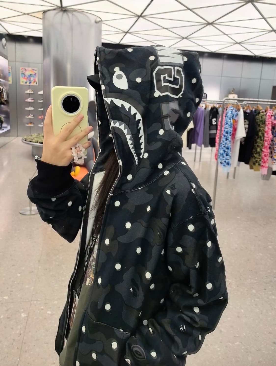 (새상품) Bape dot shark full zip 베이프 도프 집업 상품이미지1
