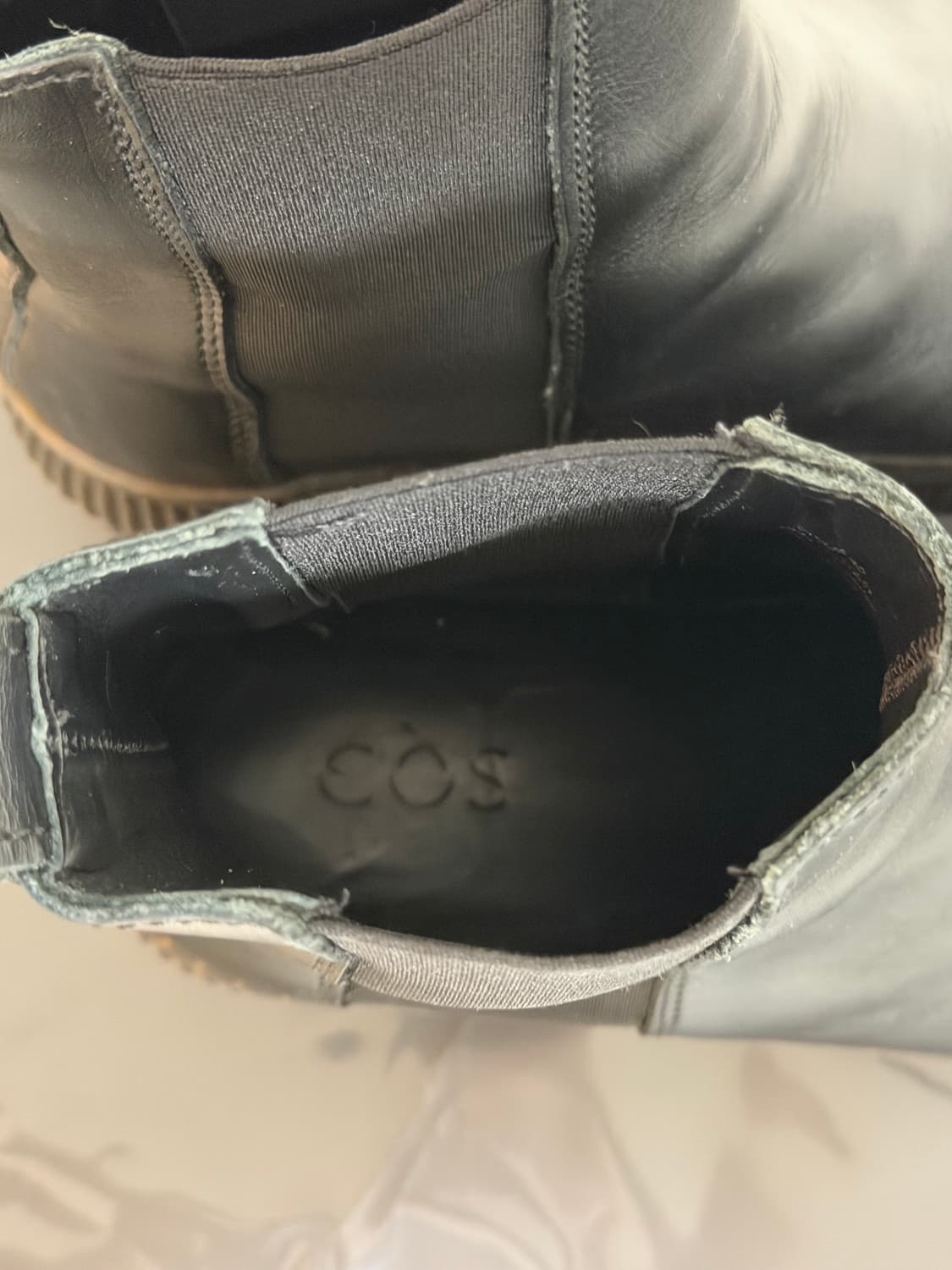 COS 청키 레더 부츠 블랙 EUR 40 상품이미지3