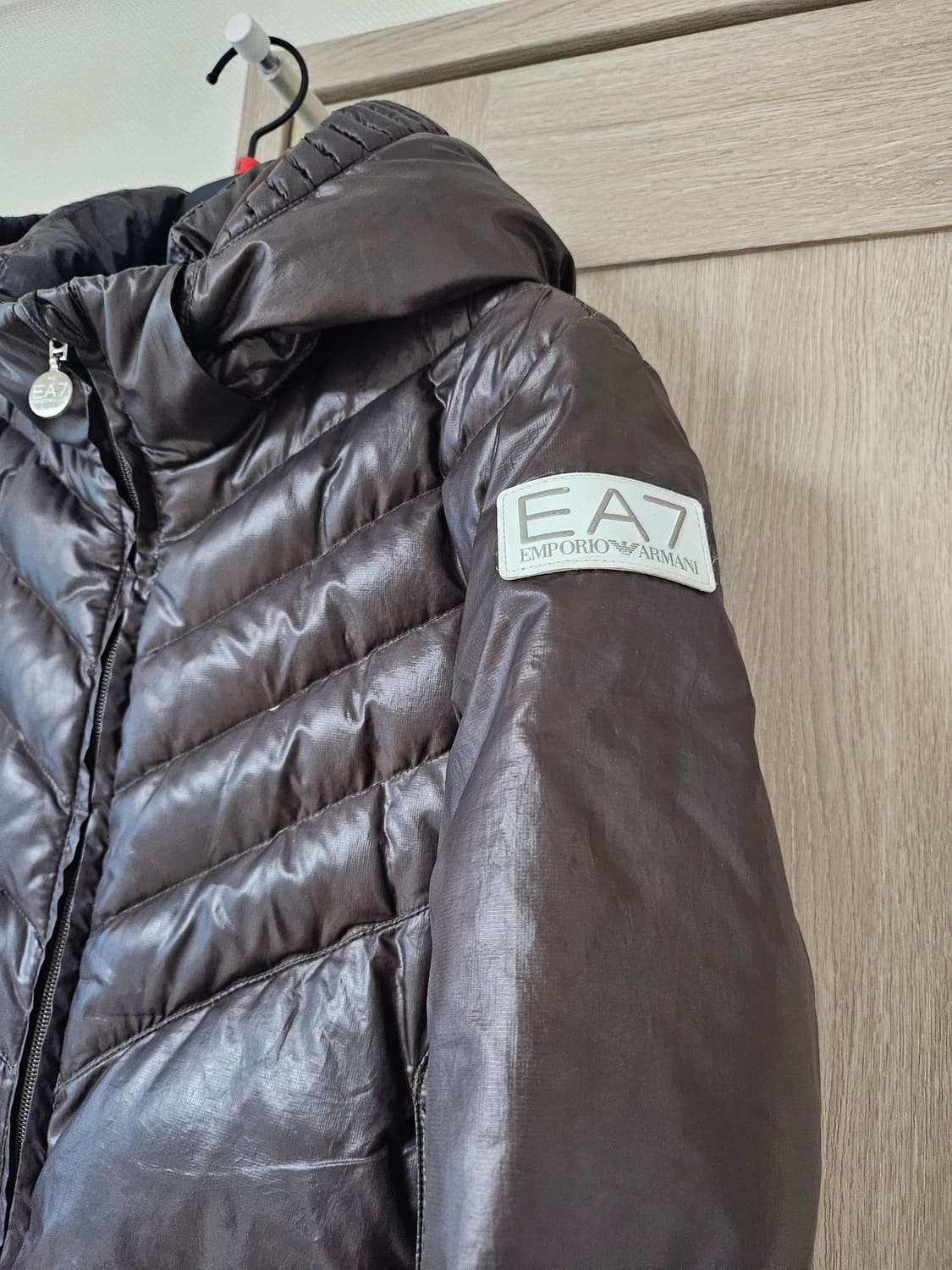 EA7 엠포리오 아르마니 패딩 브라운 55반까지 상품이미지5