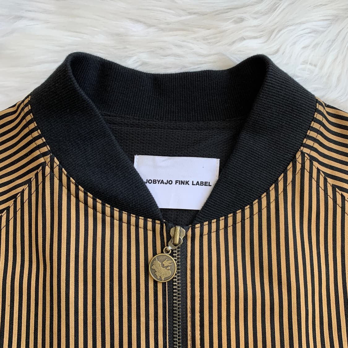 아조바이아조 핑크 라벨 스트라이프 봄버 자켓 1677 상품이미지4