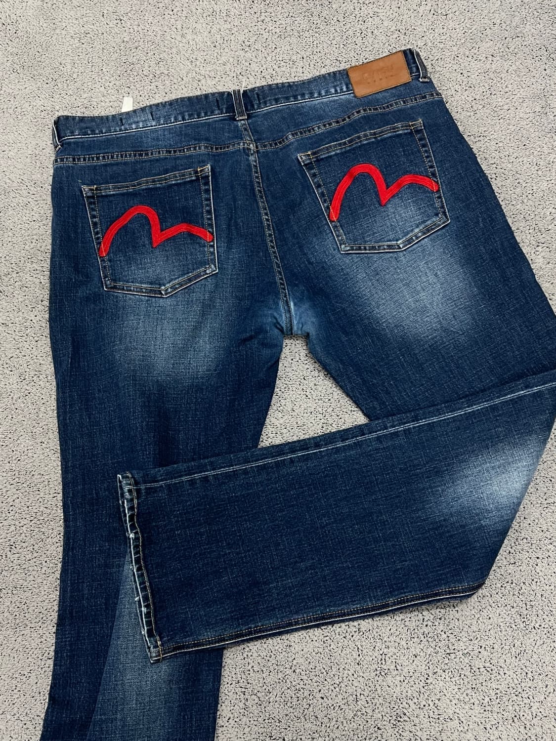 (38) 에비수 슬림핏 중청 데님 팬츠 상품이미지4