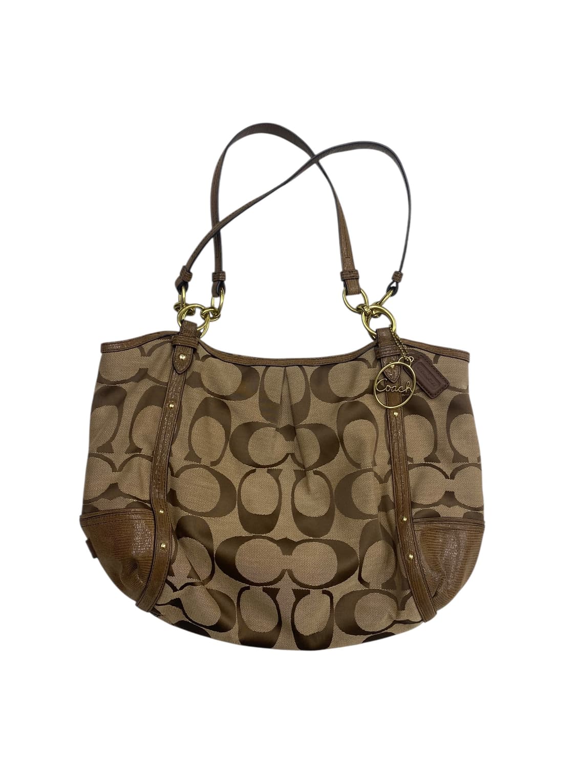 코치 y2k 브라운 숄더백 상품이미지1