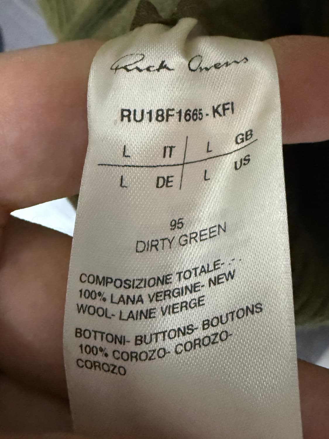 릭오웬스 롱 후드 니트 상품이미지4