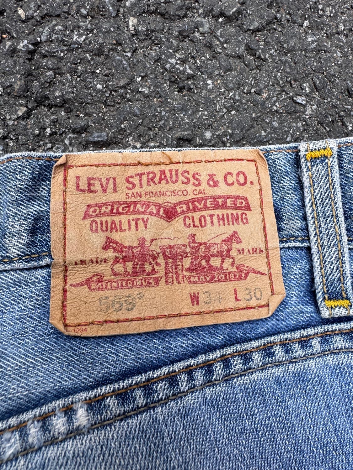 리바이스 569 더티 페이딩 루즈핏 데님팬츠  상품이미지5