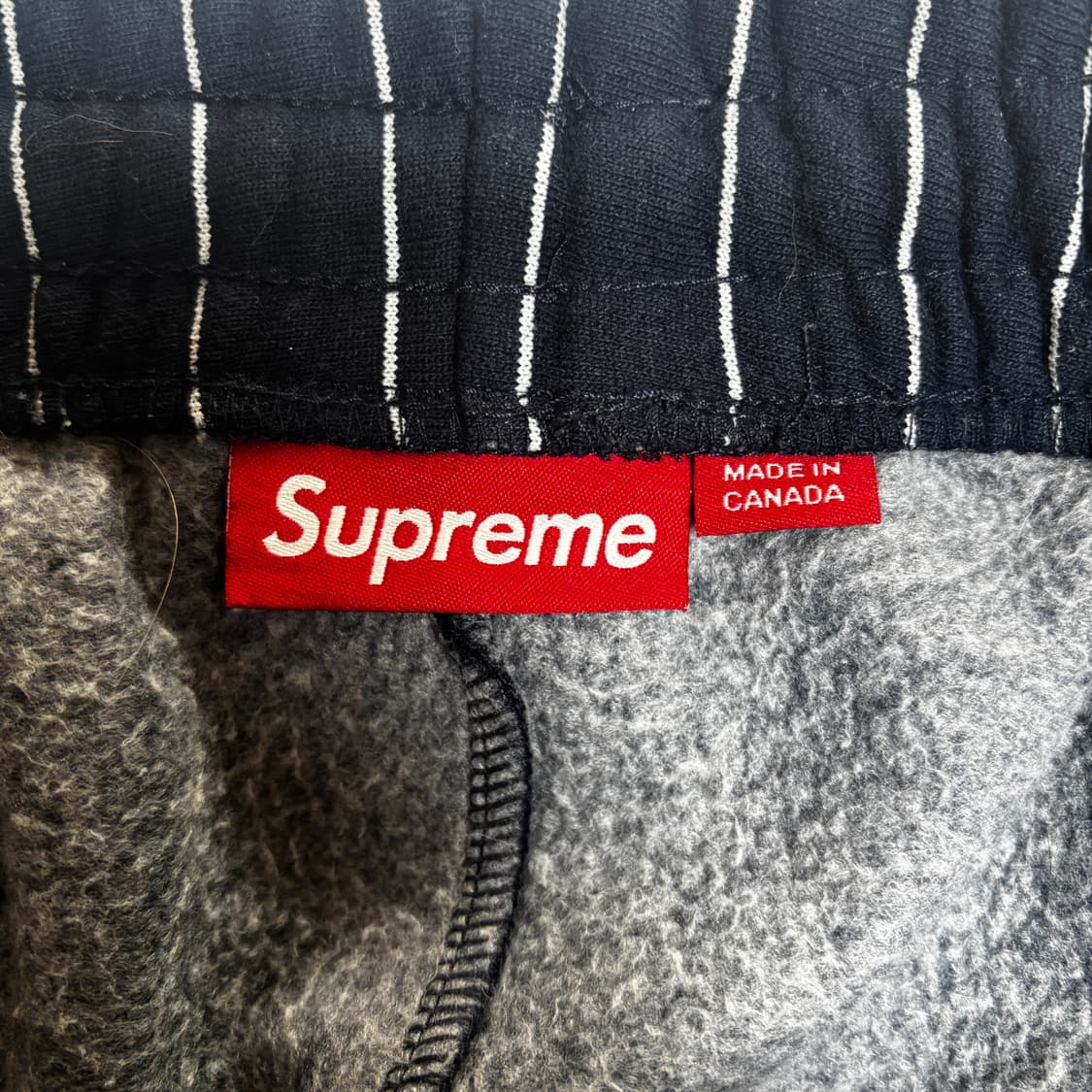 슈프림 핀스트라이프 스웻쇼츠  네이비 L사이즈 상품이미지5