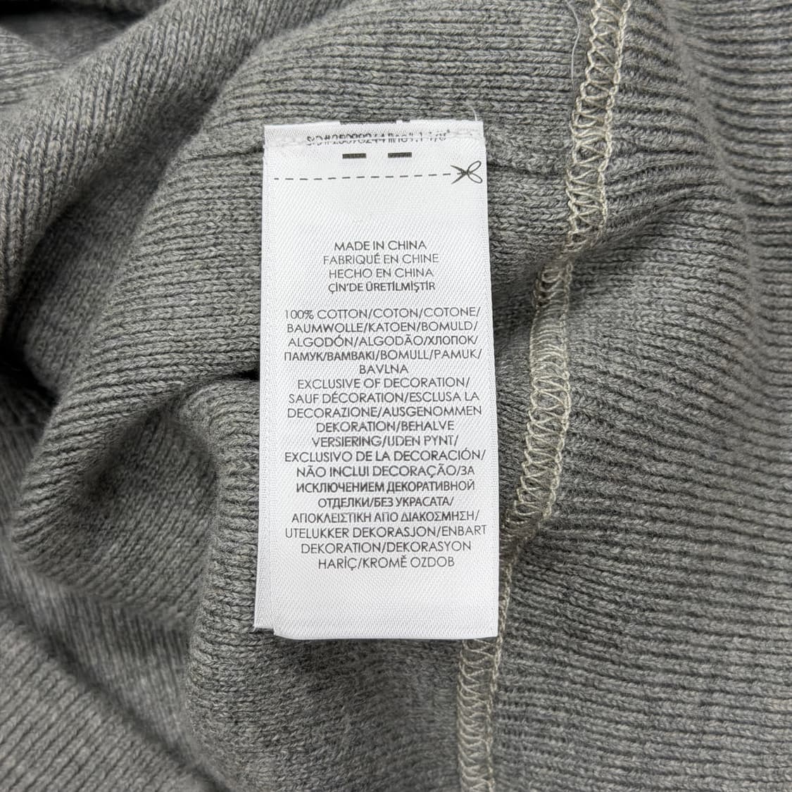 폴로 랄프로렌 스펠로고 니트 맨투맨 그레이 M 상품이미지4