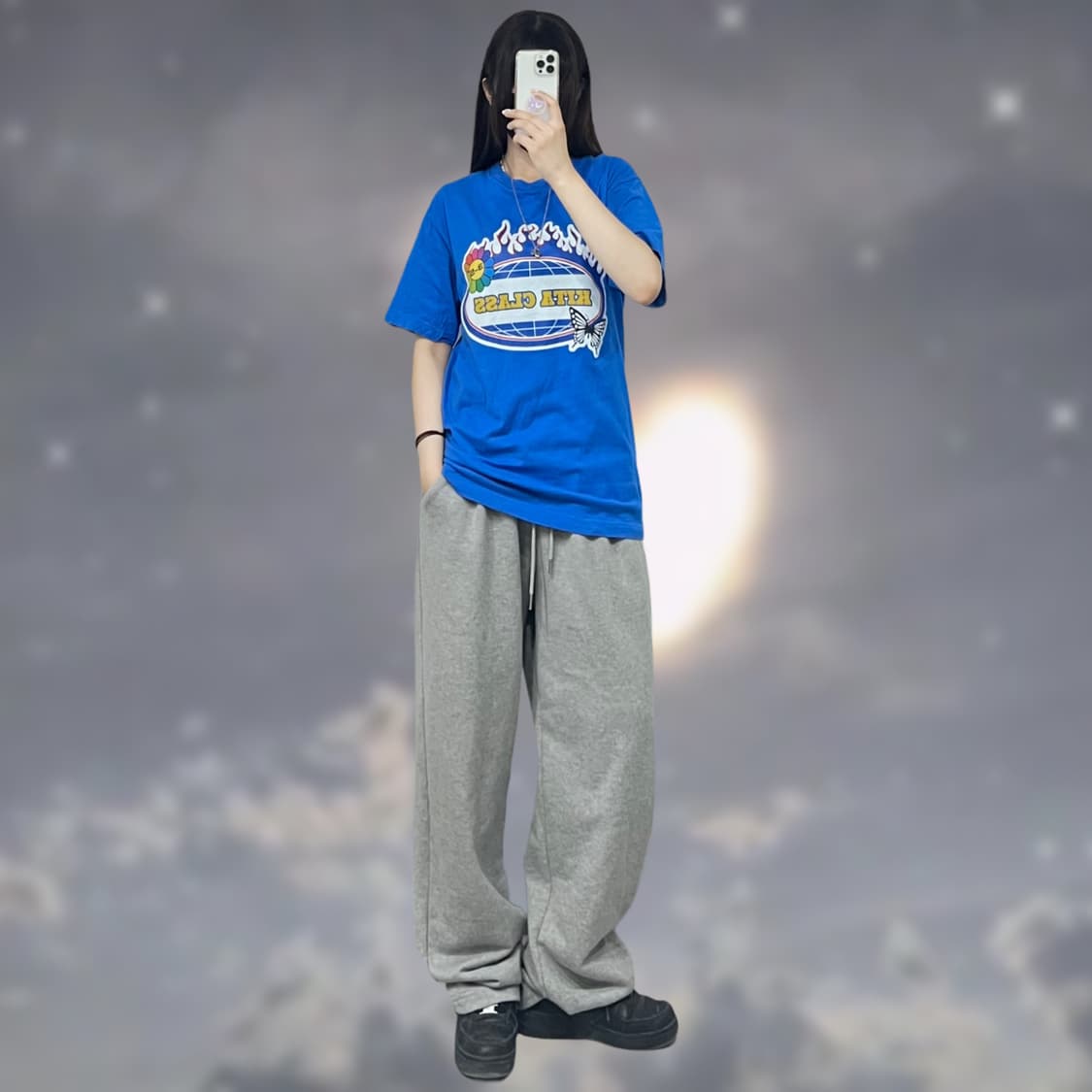 프린트스타 키치 프린팅 반팔티 상품이미지1
