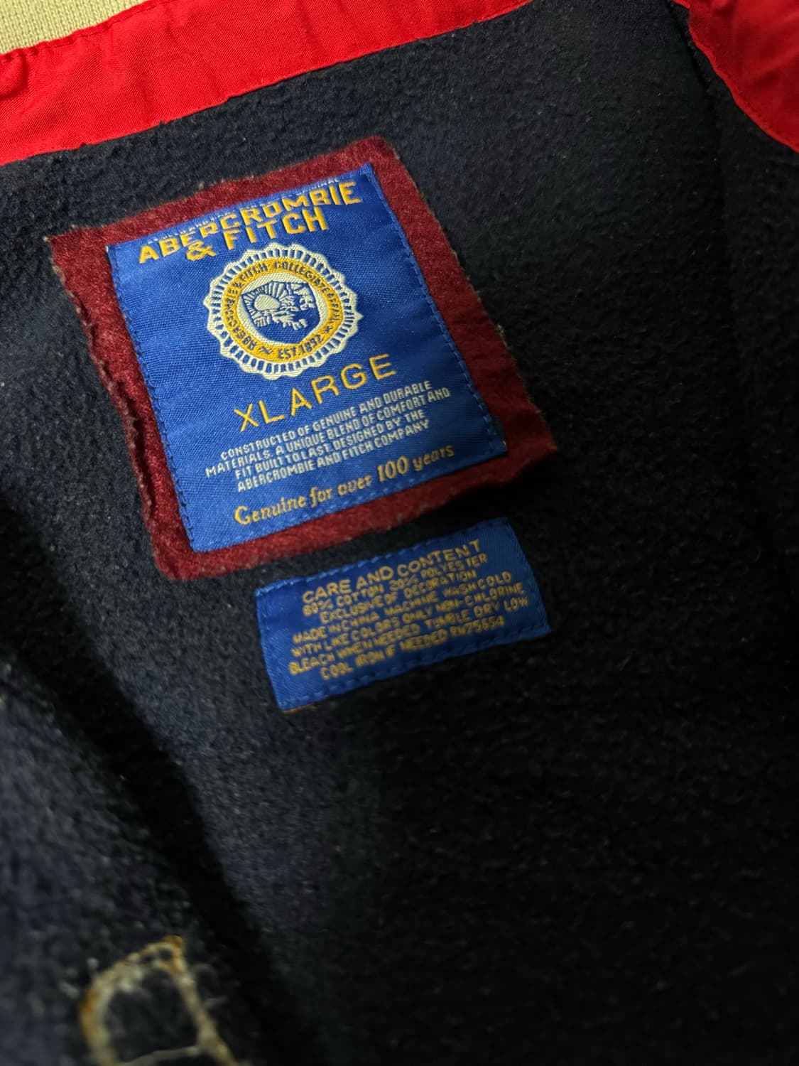 아베크롬비 집업 자켓 xl 상품이미지5