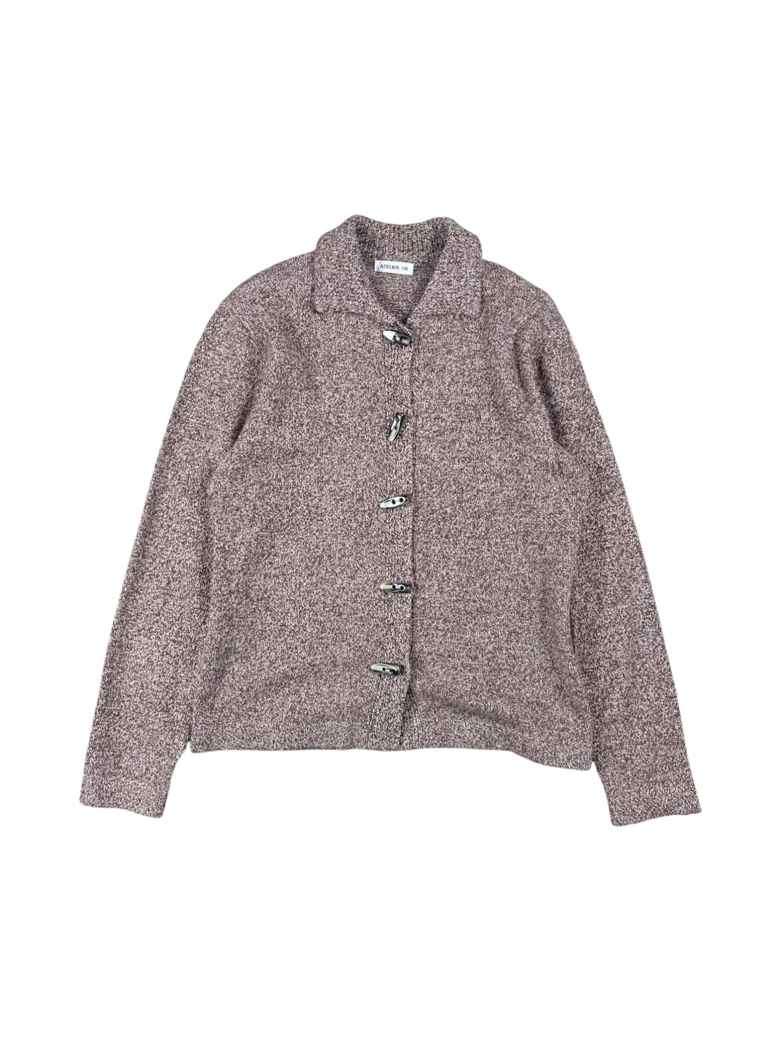 Vintage 자개 단추 울 니트 가디건  상품이미지1