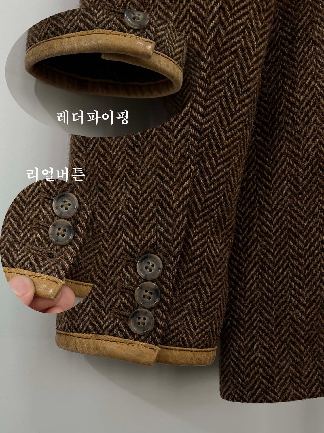 폴로 랄프로렌 노퍽 헤리티지 울 헤링본 타탄체크 필드 헌팅자켓 상품이미지10