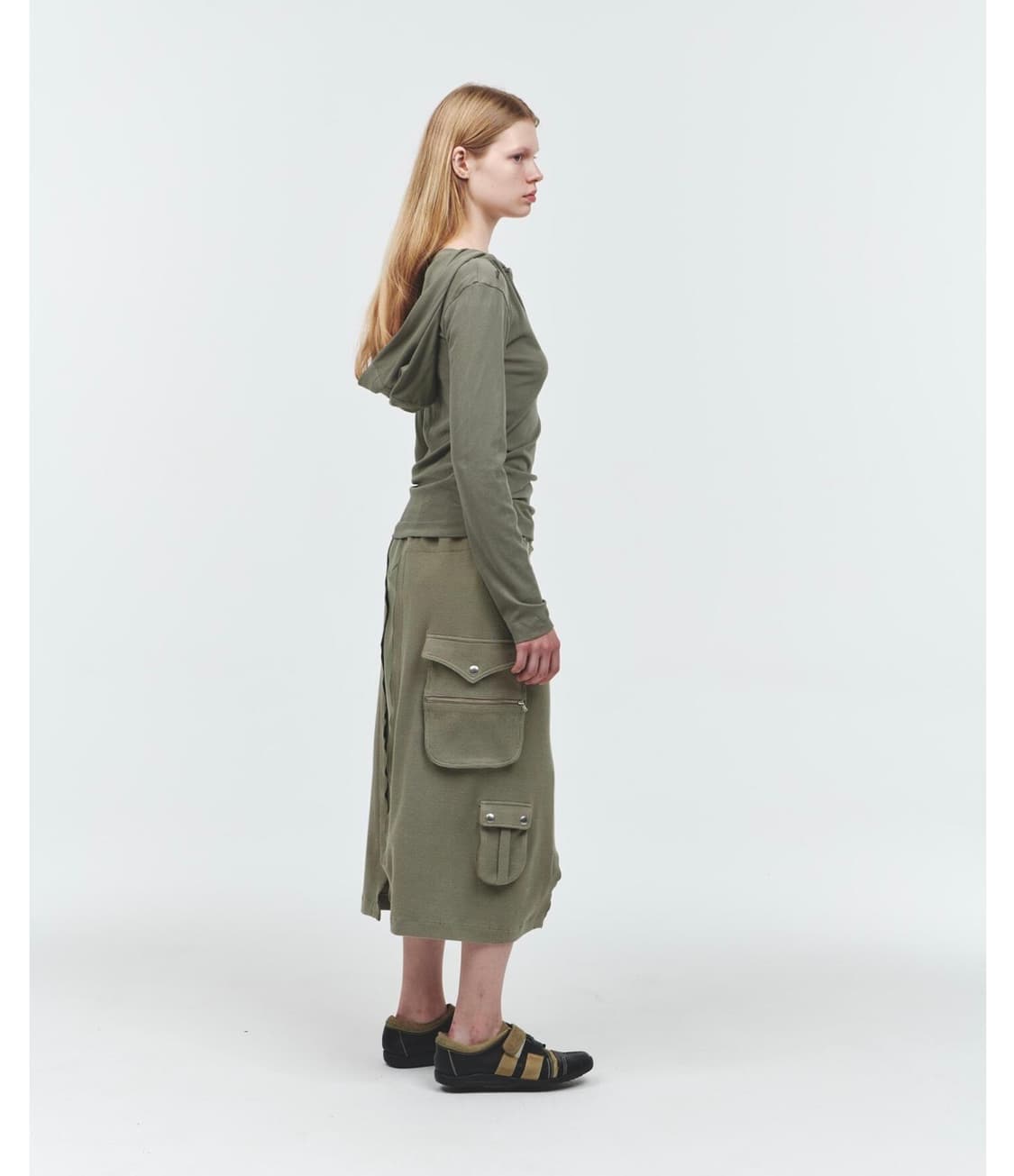 오들리워크샵 multipocket layered skirt  상품이미지3