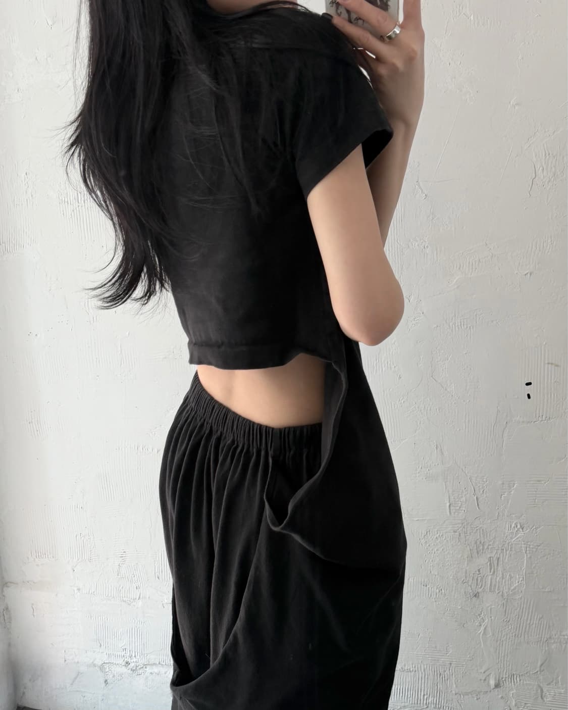 꼼데가르송 트리콧 1998‘s 블랙 레이어드 원피스 상품이미지3