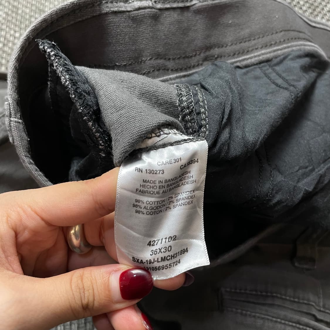 (31) Lee 차콜 브라운 카고 익스트림 컴포트 스트레이트핏 워크 팬츠 상품이미지5