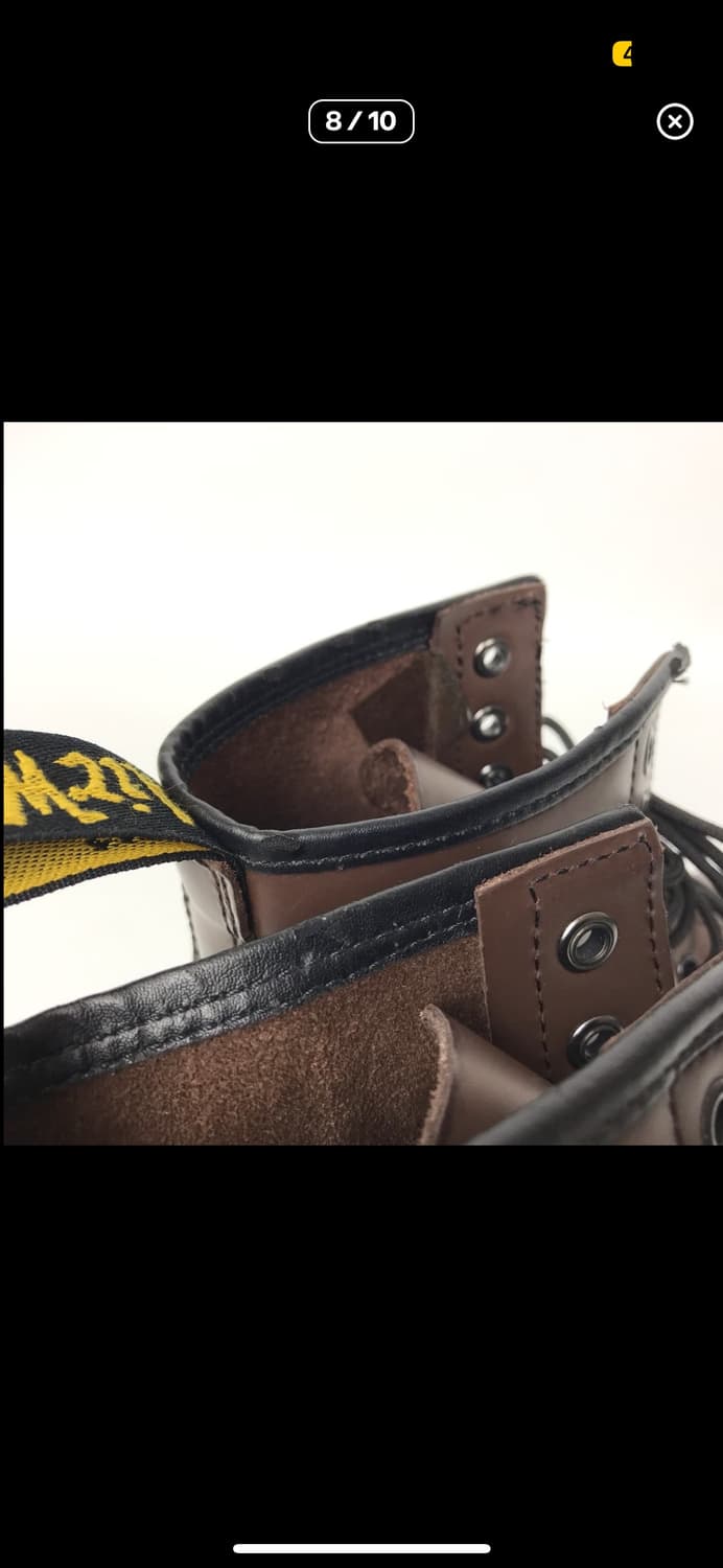 닥터마틴 8홀 브라운 워커 부츠 여성 상품이미지8