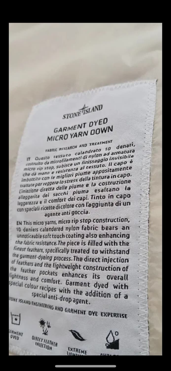 스톤아일랜드 패딩 M화이트/아이보리 다 사요 상품이미지2