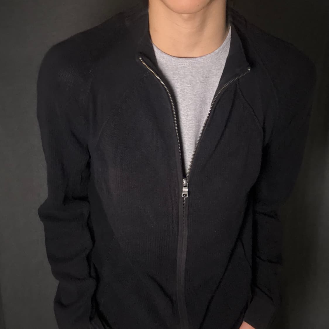 armani zipup black 상품이미지4