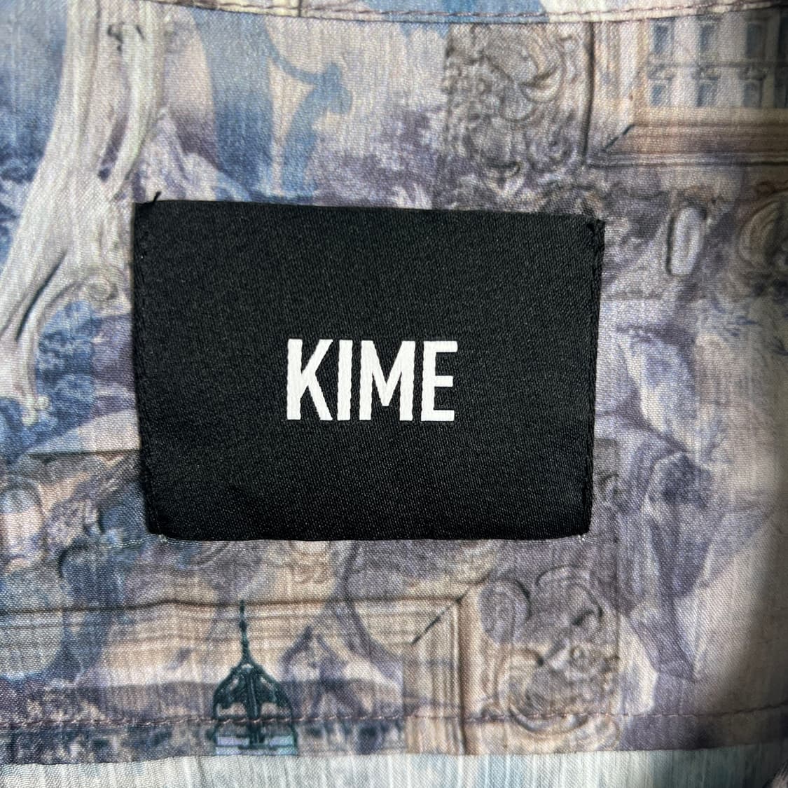KIME 키메 오페라하우스 프린팅 오픈 카라 반팔 셔츠  상품이미지4