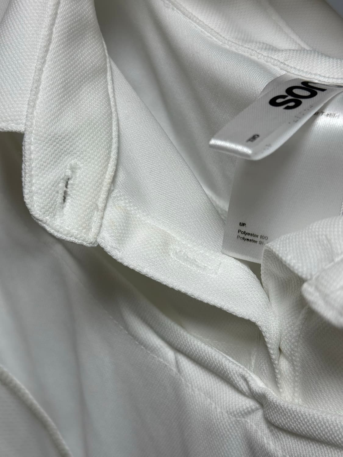 Detachable Collar T-shirt / Off White  상품이미지7