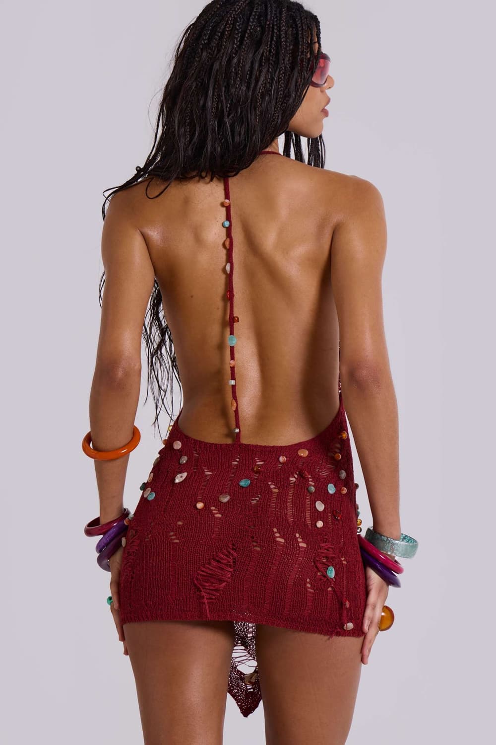 Jaded London 제이디드런던 비즈 니트 원피스 상품이미지2