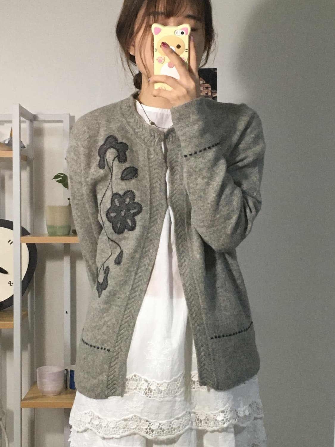 atelier six 그레이 울 가디건 상품이미지3