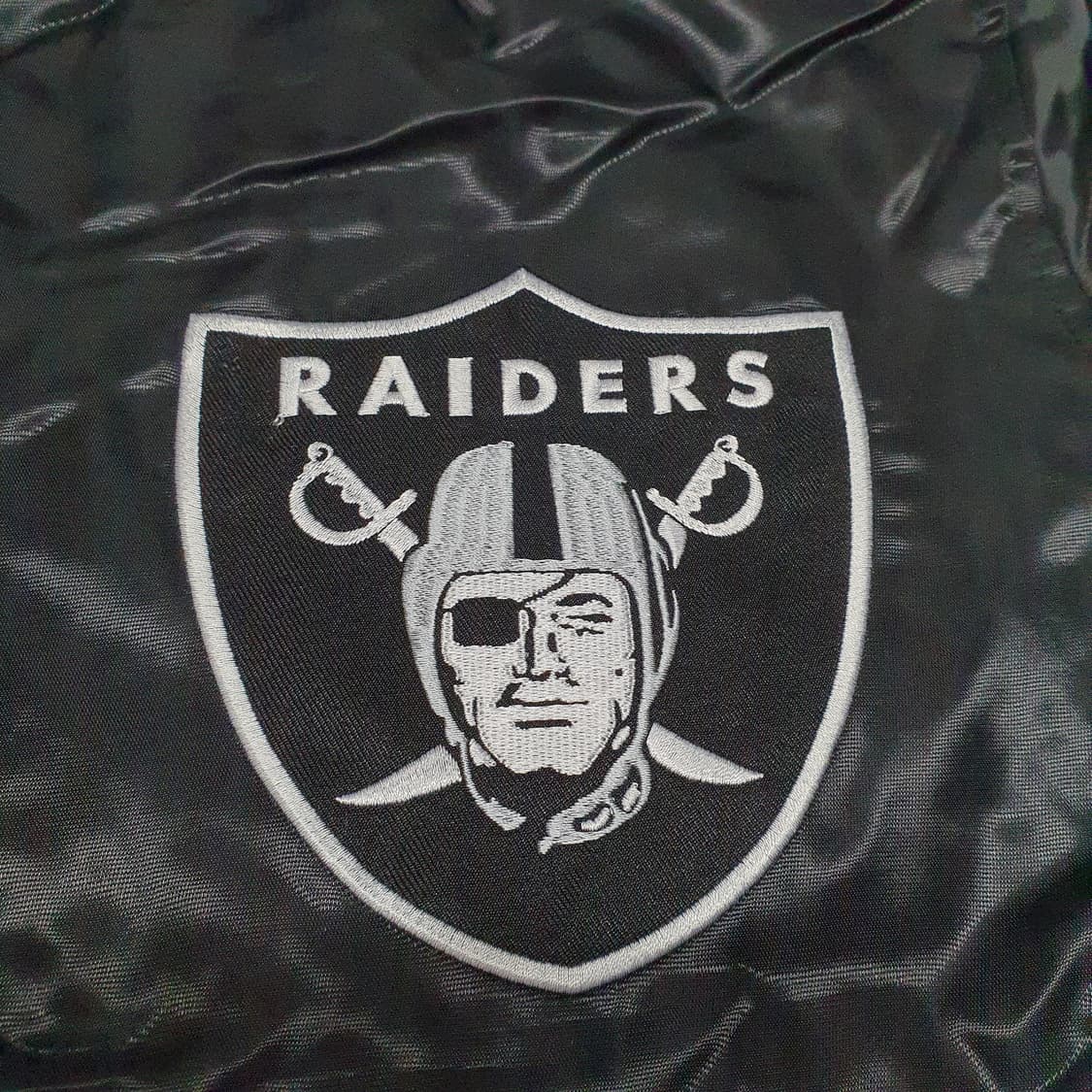 마제스틱 오클랜드 레이더스 새틴 자켓 블랙 NFL 엔에프엘 상품이미지4