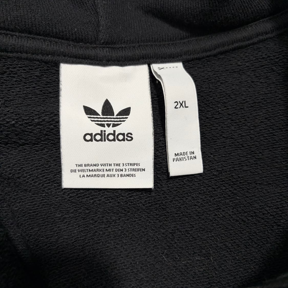 아디다스 블랙 후드집업(2XL) 상품이미지4