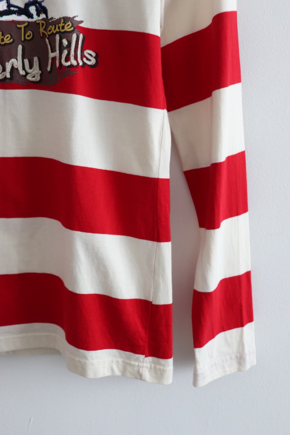  NII Snoopy stripe t shirt (착용컷) 상품이미지4