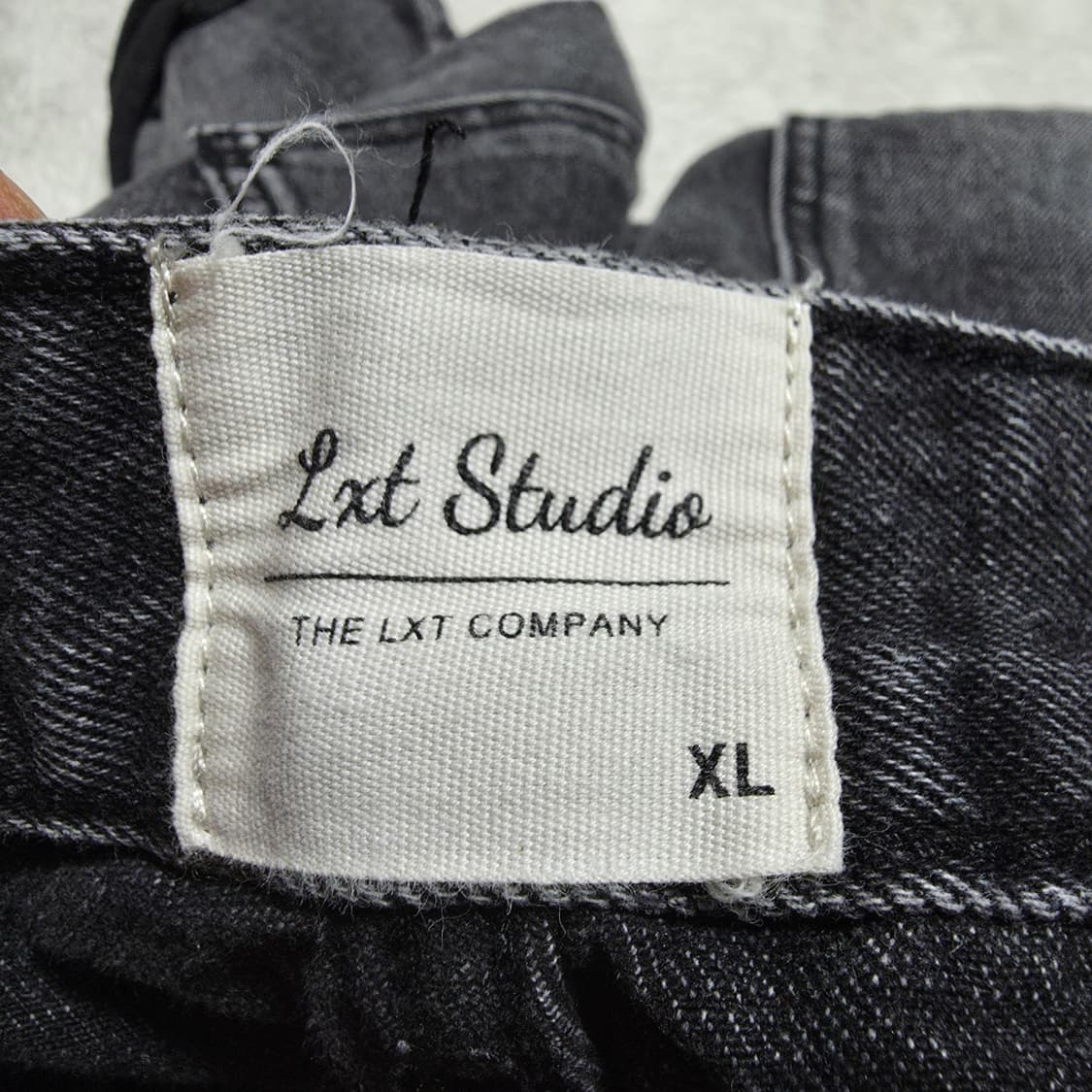 (XL)엘엑스티 블랙 데님 쇼츠 반바지 상품이미지3