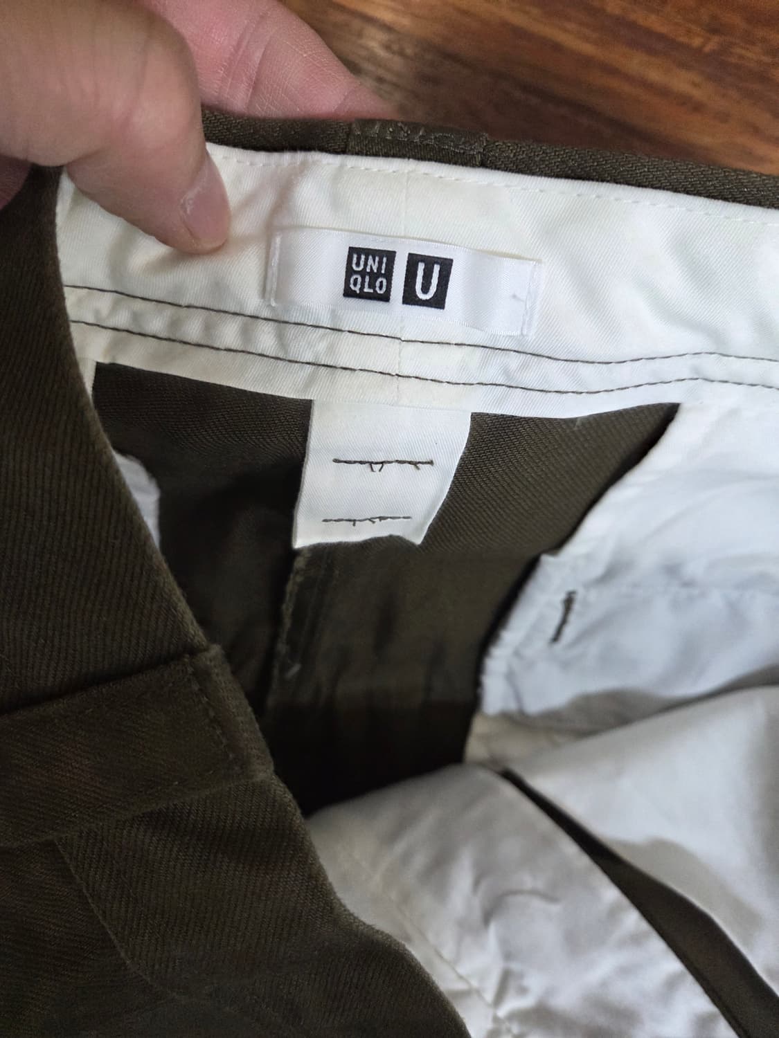 유니클로 u 르메르 코튼팬츠 브라운 76 m 상품이미지3