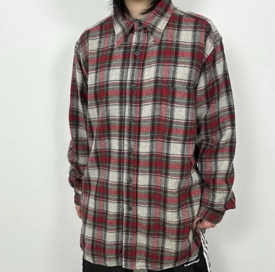 80-90s Pendleton 펜들턴 체크 울 셔츠 상품이미지5