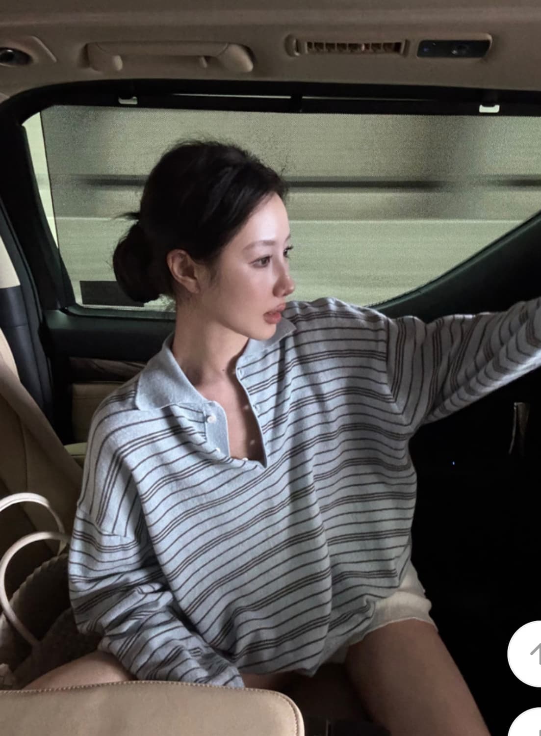 스트라이프 카라 니트  상품이미지4