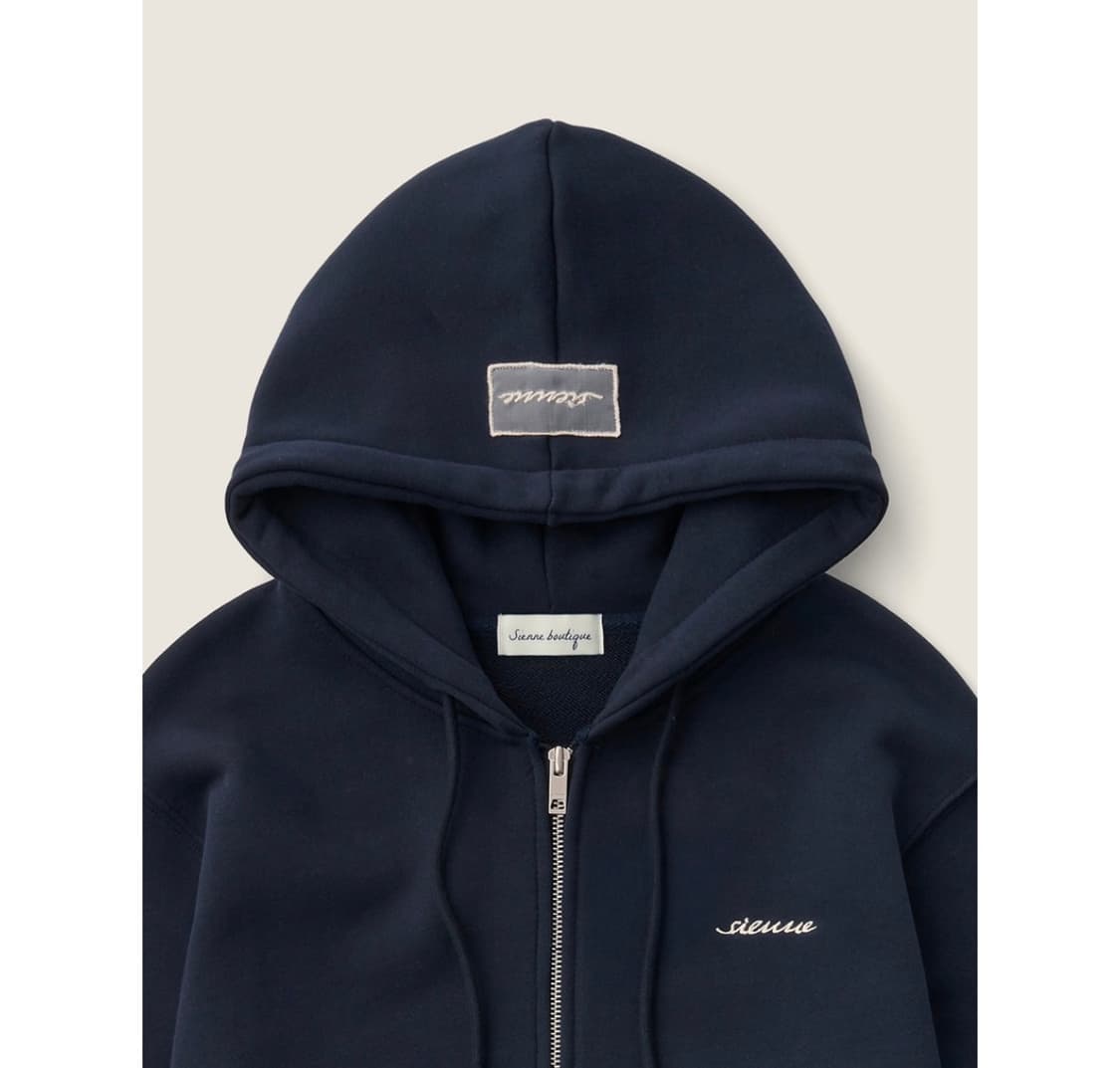 시엔느 클래식 집업 후디 네이비 상품이미지2