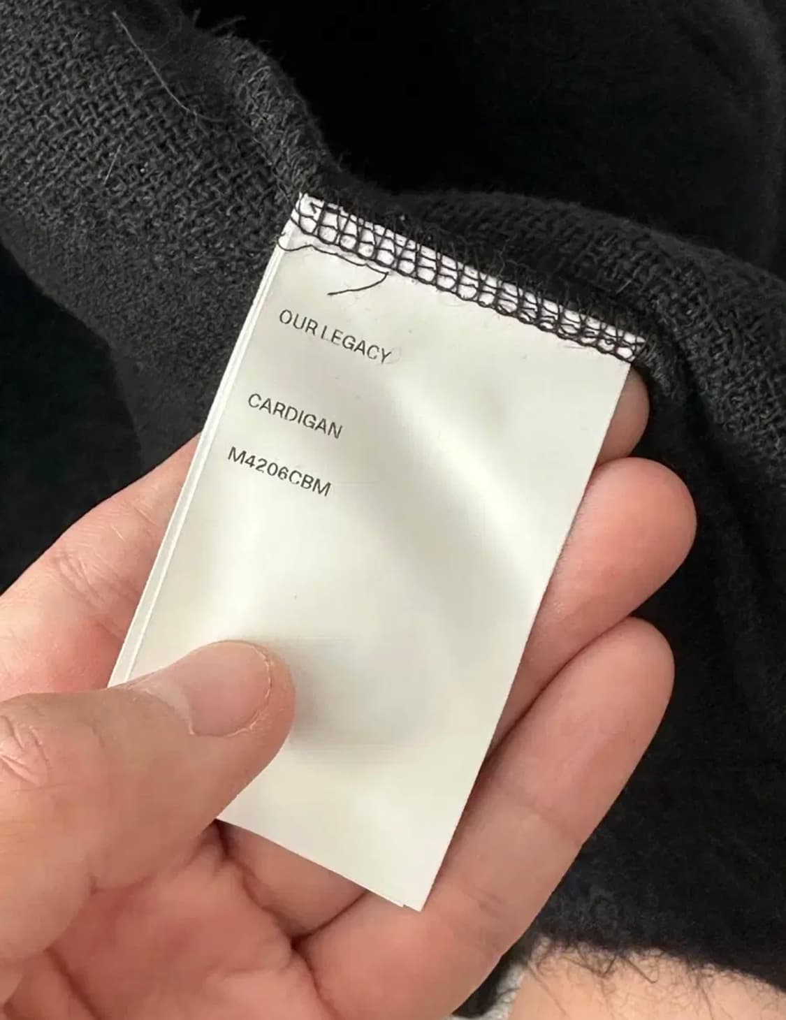 [48] 아워레가시 모헤어 가디건 블랙 상품이미지4