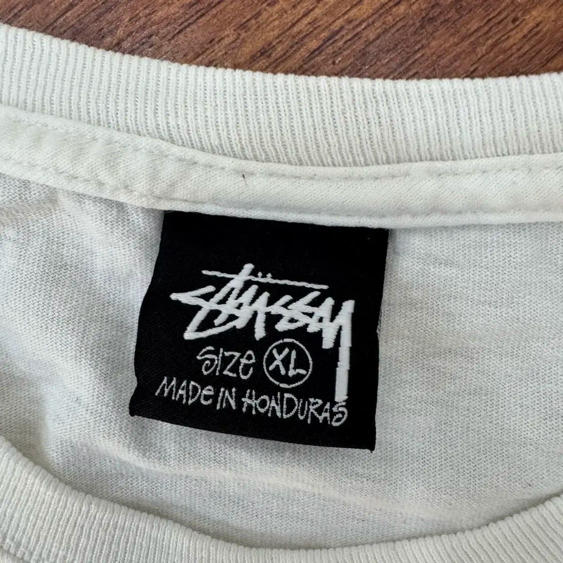 XLStussy 스투시 x 갱 스타 테이크 잇 퍼스널 티셔츠 화이트 상품이미지8
