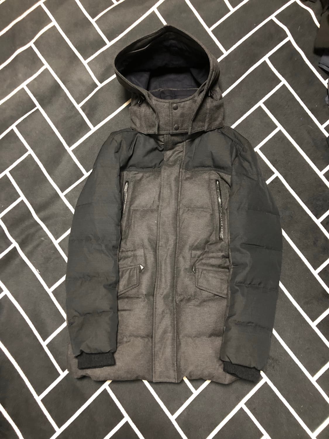 (횡재가)솔리드옴므 우영미 후드구스패딩/몽클레어스톤프라다톰포드톰브라운 상품이미지1