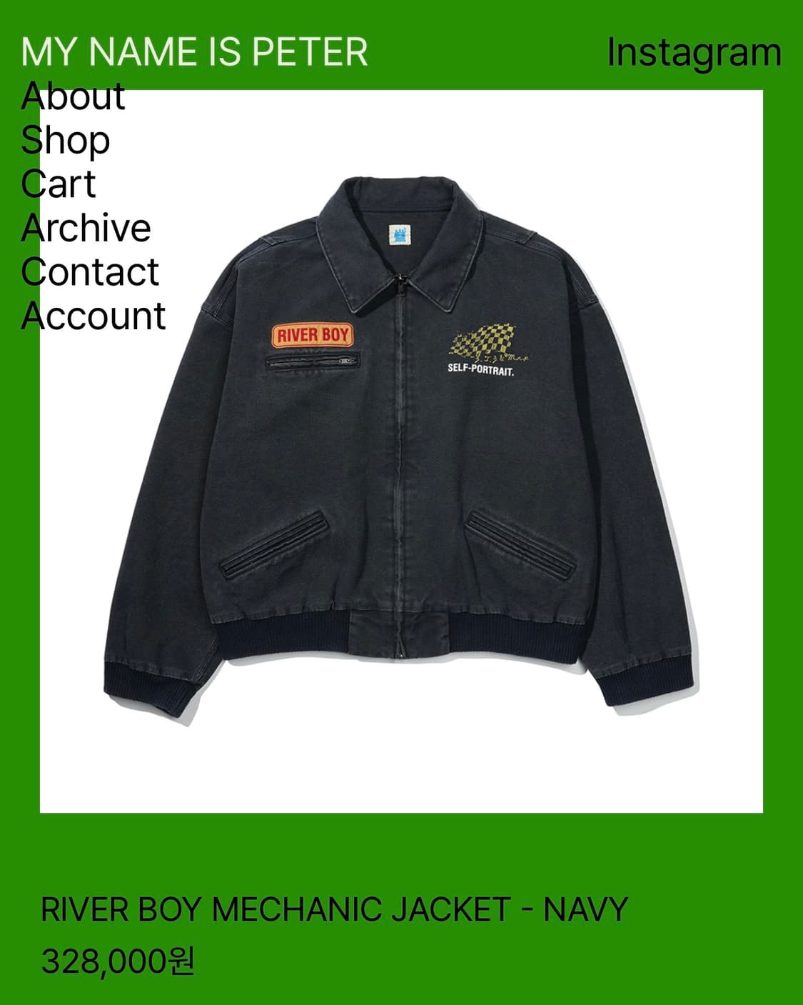 Mynameispeter RIVER BOY MECHANIC JACKET 상품이미지7