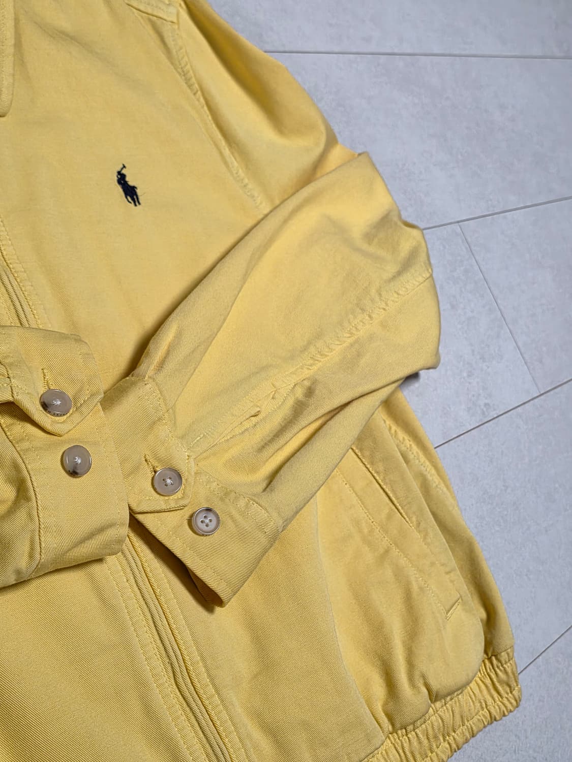 폴로 랄프로렌 옐로우 블루종 XL 실사 100L 베이포트 바라쿠다 바이스 상품이미지6