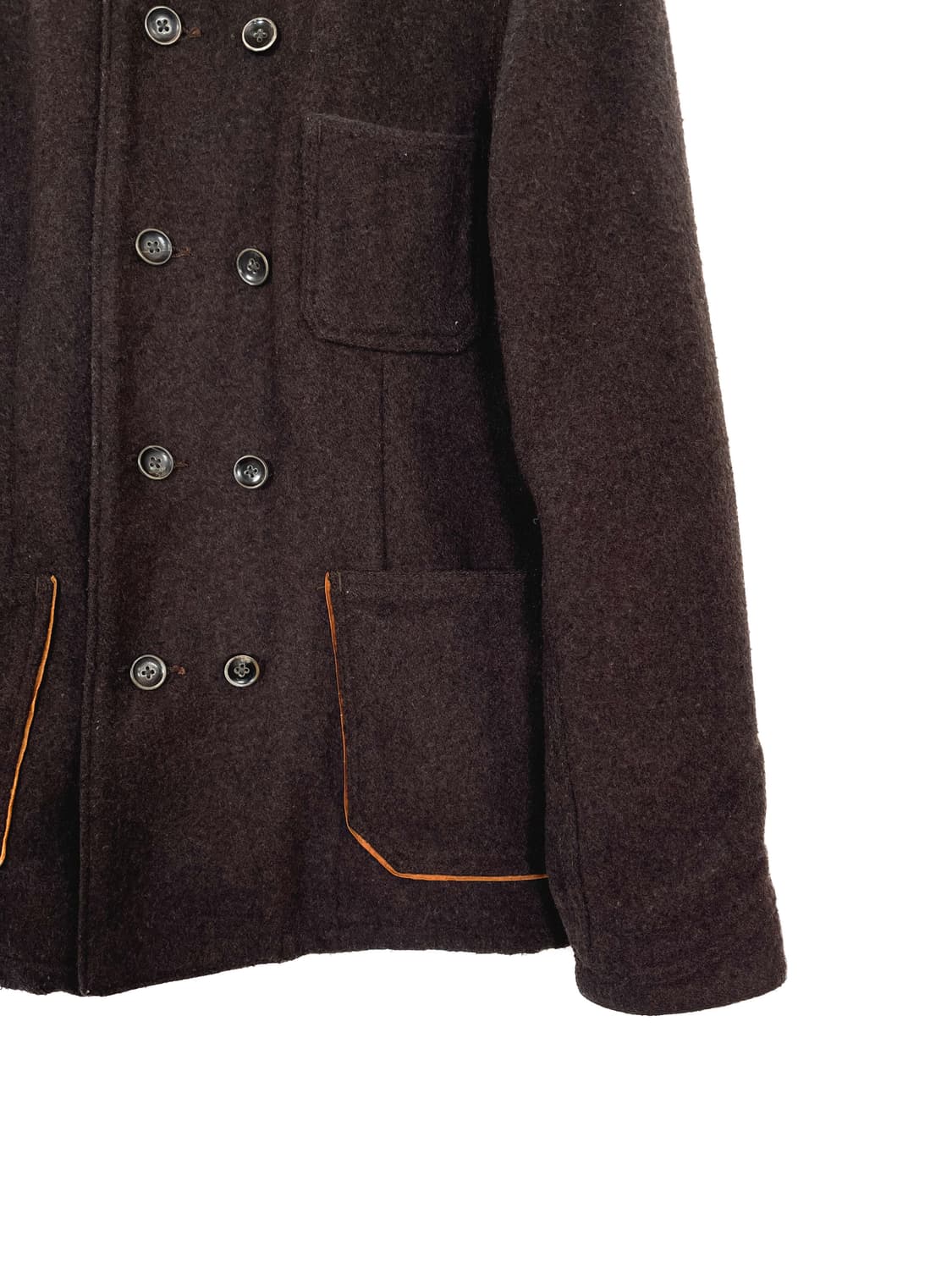 캐피탈 더블 브레스트 브라운 울 자켓 상품이미지5