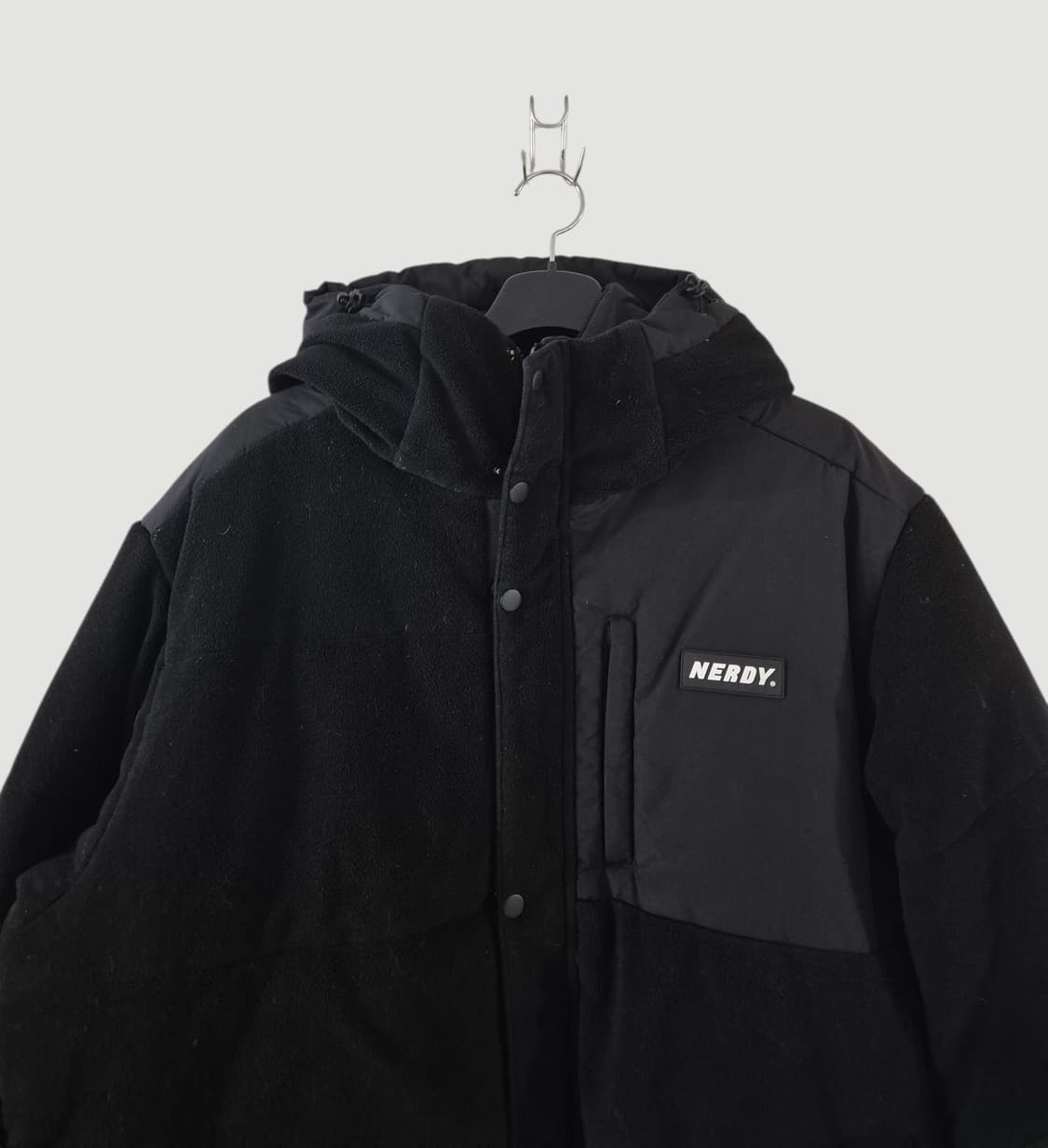 [105~110]널디 플리스 패딩자켓 오버핏 상품이미지2