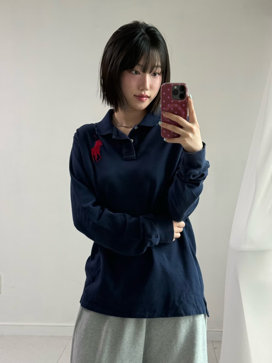 폴로 네이비 빅포니 롱슬리브 상품이미지3