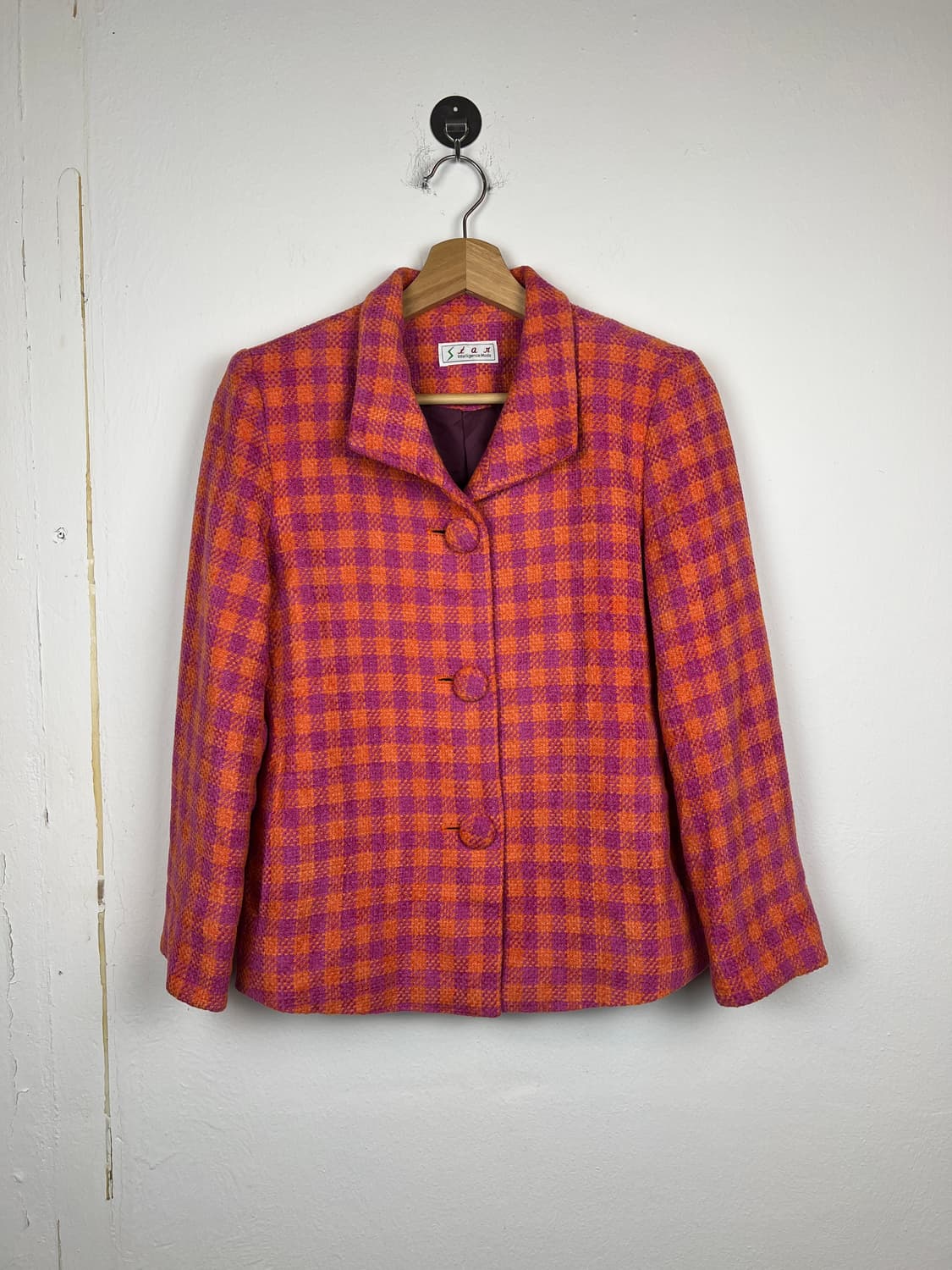 STAR 체크 트위드 자켓 OS 상품이미지1