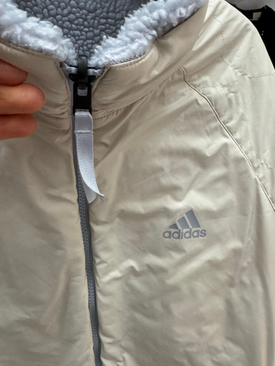 adidas 리버서블 패딩 & 쉐르파 플리스 자켓 - 상태우수 상품이미지9