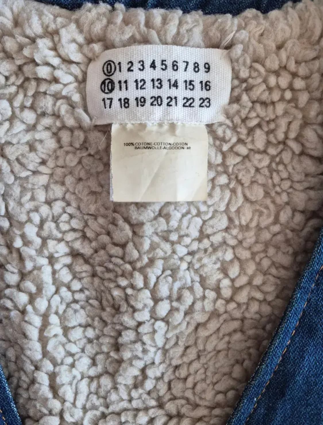 Maison Margiela Artisanal Denim Boa Vest 상품이미지4