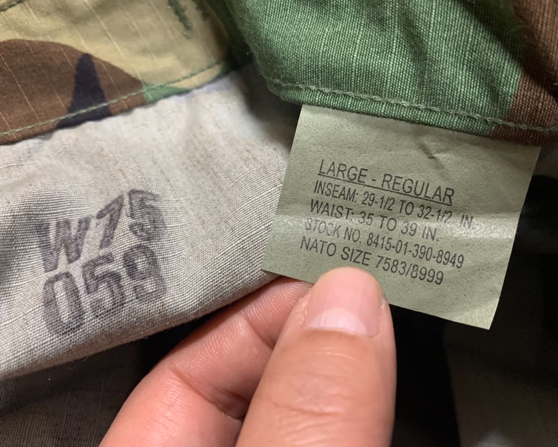 US ARMY BDU-우드랜드 트라우져(라지-레귤러)미군 상품이미지8