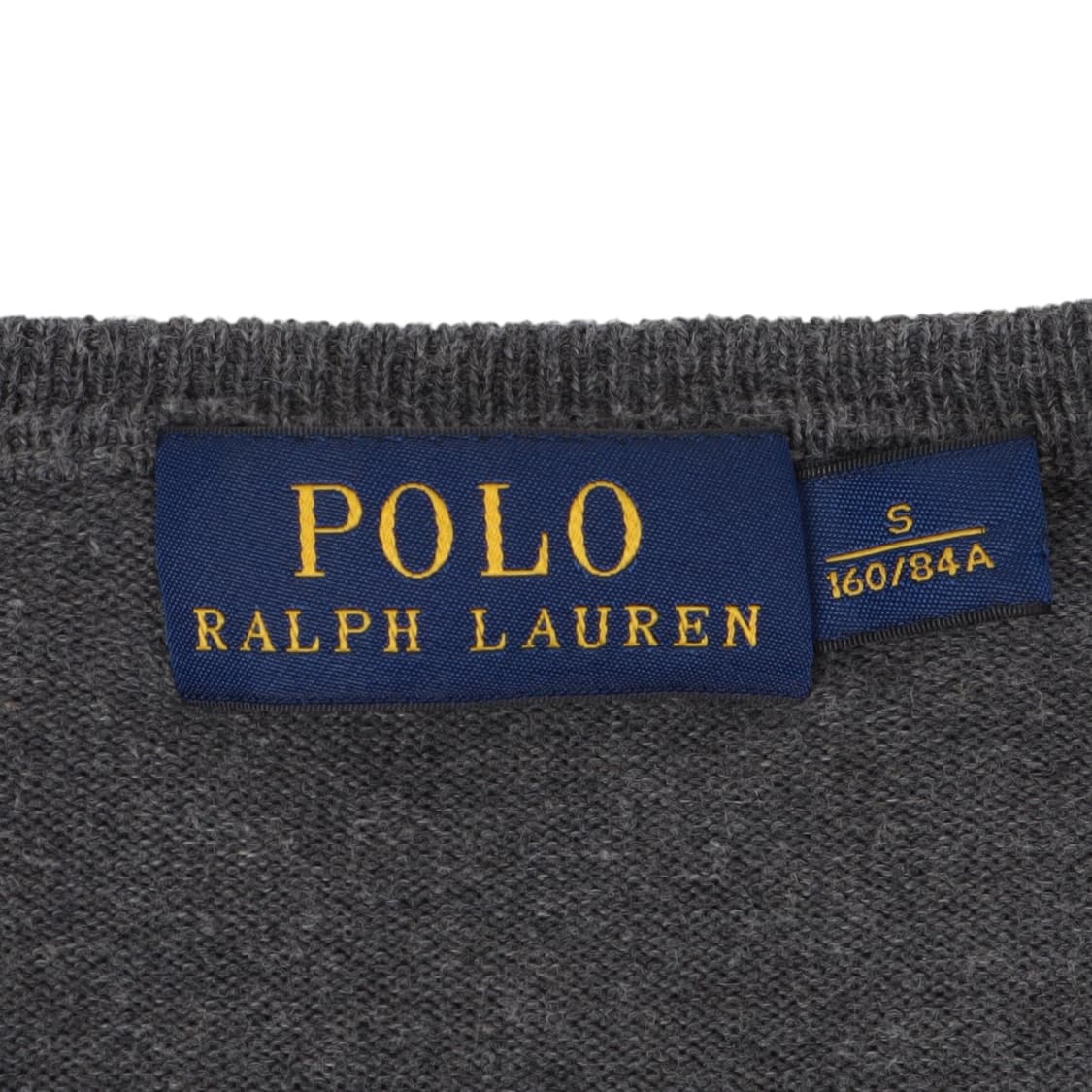 폴로 랄프로렌 우먼스 그레이 코튼 브이넥 니트 상품이미지8