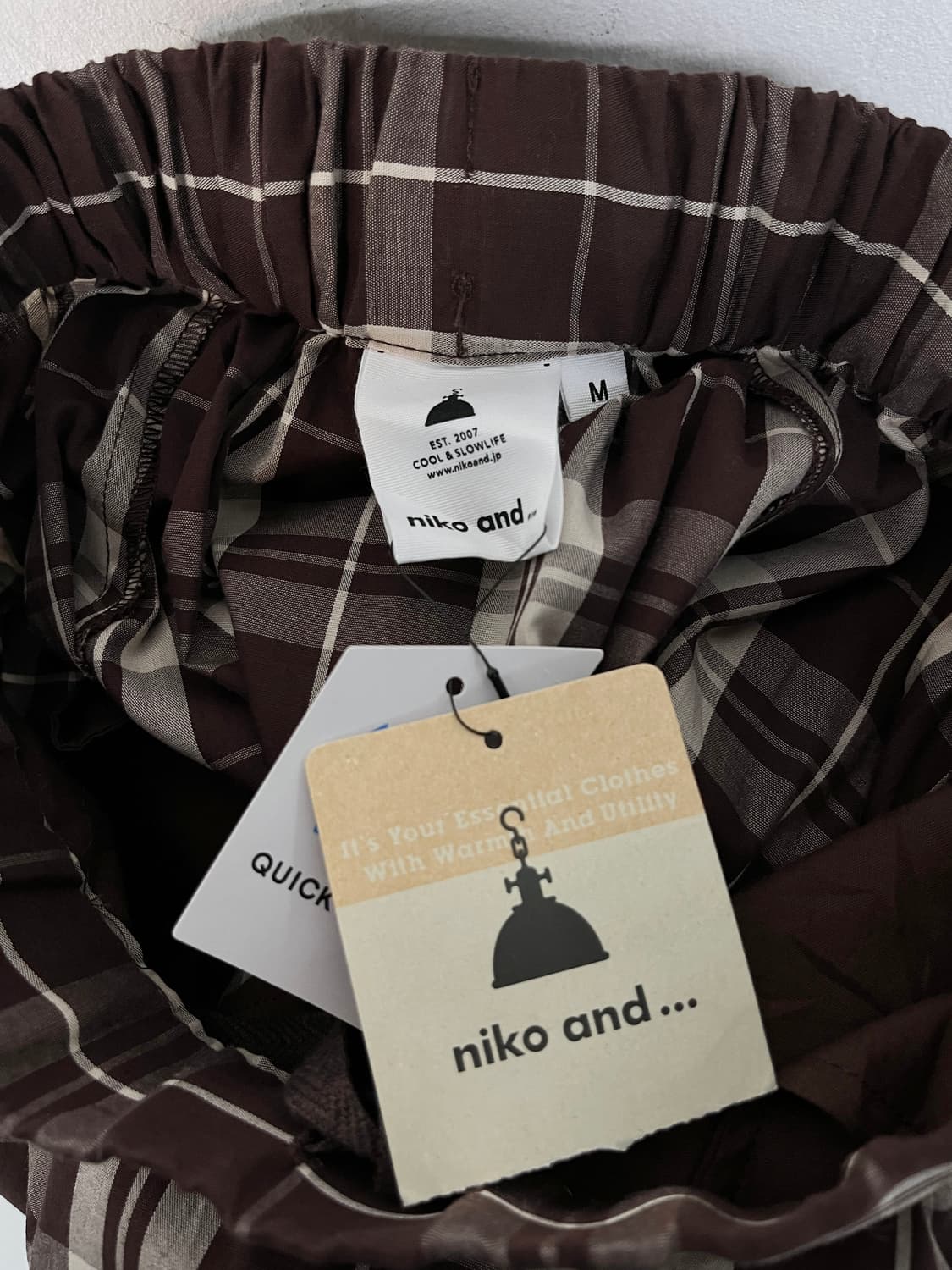 니코 앤드 체크 롱 스커트 상품이미지8