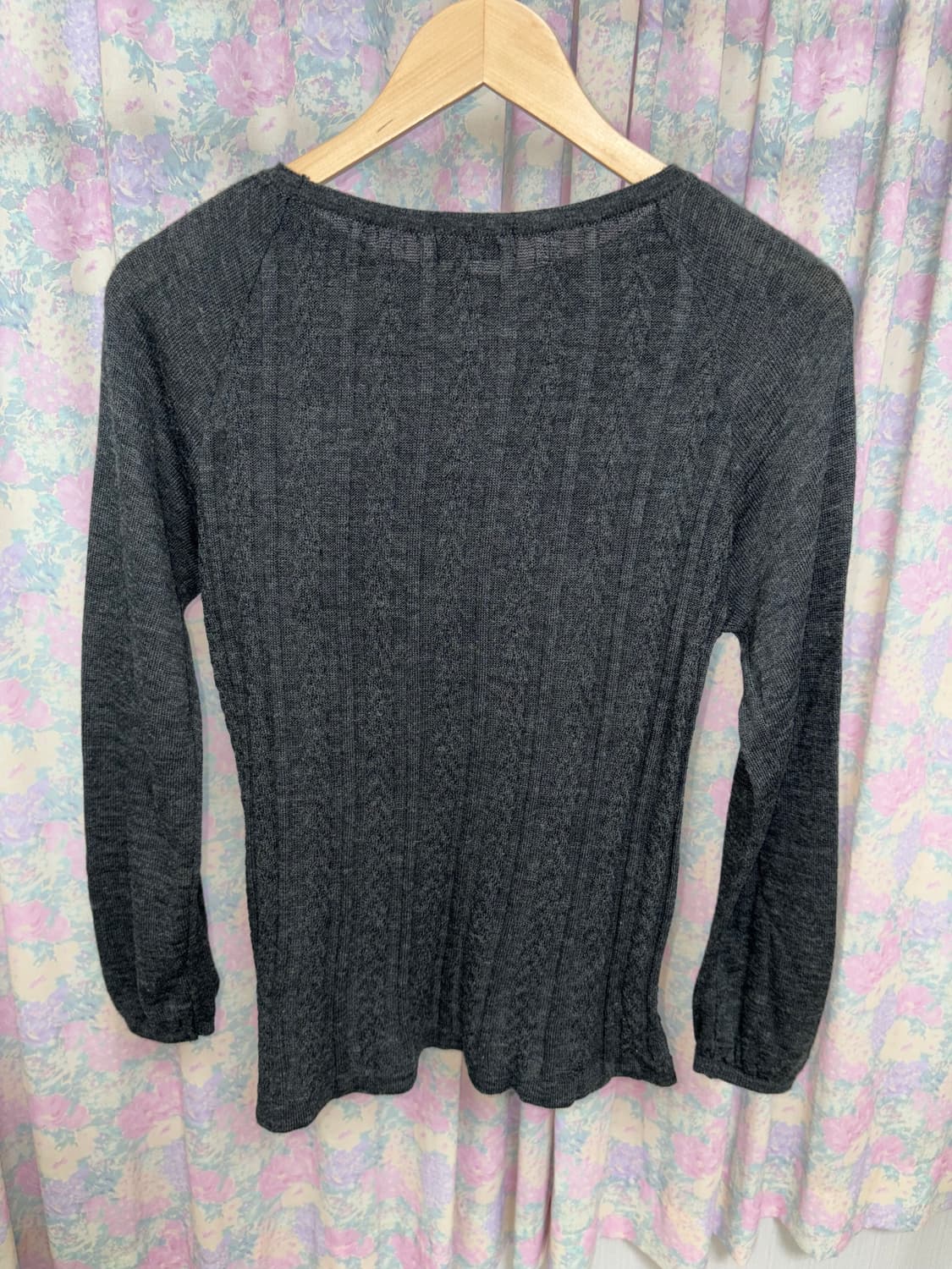 다크 그레이 긴소매 니트 상품이미지8