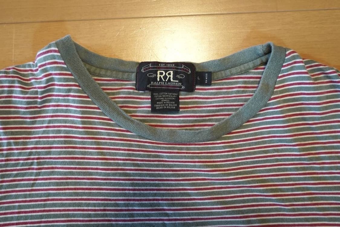 90s RRL 스트라이프 반팔티 상품이미지2