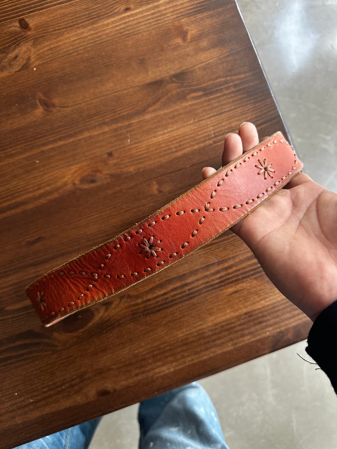 Vintage Genuine Leather Belt 상품이미지4
